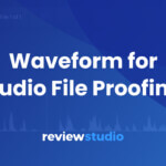 Waveform for reviewing audio files with ReviewStudio